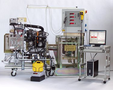 MP 100 engine dynamometer, fuel consumption metering and p-V-diagram.