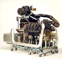 Turbodieselmotor auf Rollwagen RWB