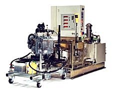 Motor diesel de 2 cilindros en banco de prueba de motores HV 30/1